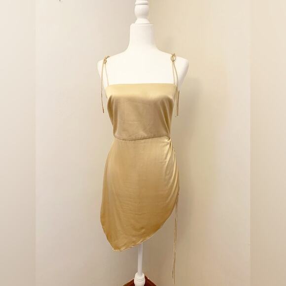 Amanda Uprichard chiara dress in earth. Silk - Picture 4 of 16